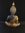 Thai Buddha sitzend schwarz Stoffkleidung