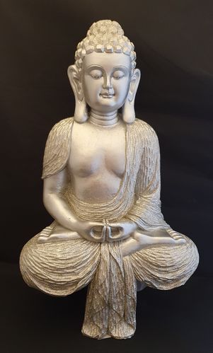 silberner schwebender Thai Buddha